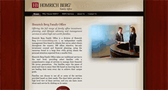 Desktop Screenshot of homrichbergfamilyoffice.com
