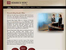 Tablet Screenshot of homrichbergfamilyoffice.com